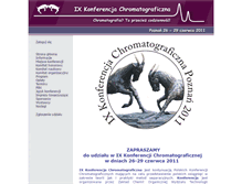 Tablet Screenshot of 9chromatograficzna.konferencja.org